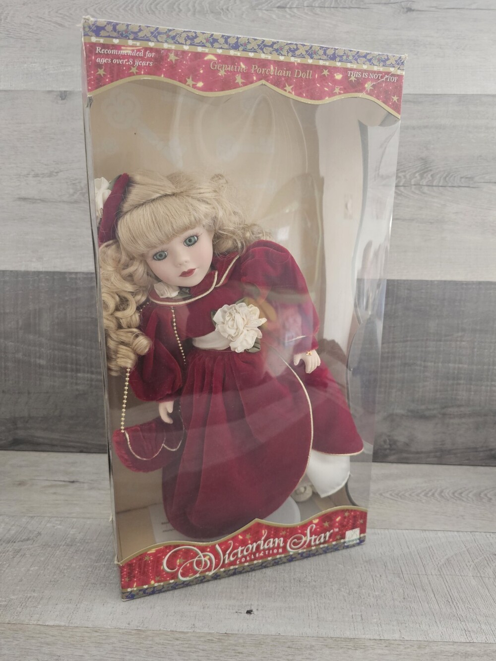 Brass Key Victorian Collection Ltd Edition Porcelain Christmas Doll Vtg 16"